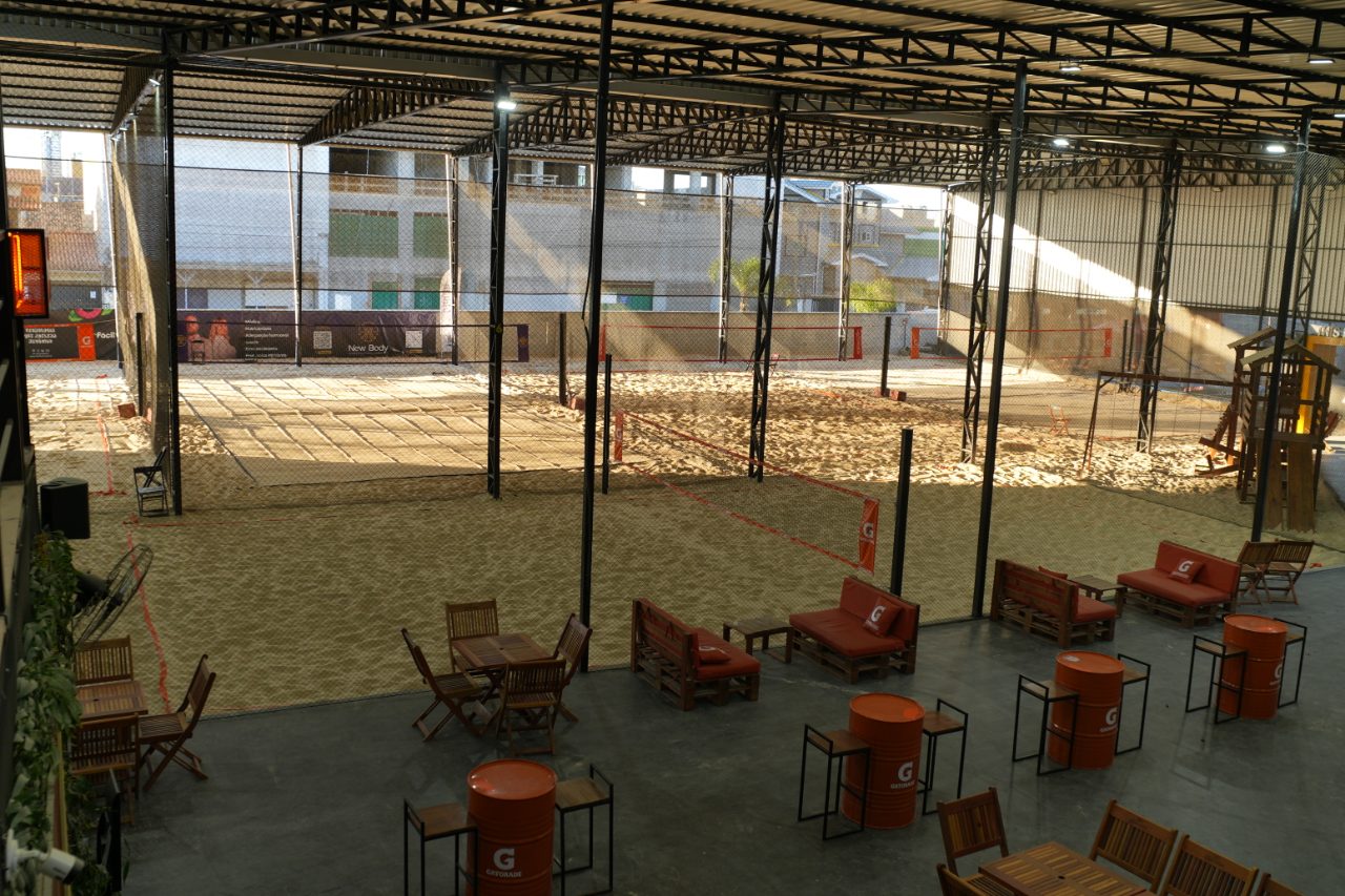 Quadras de areia da Arena Itajaí